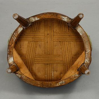 KARMSTOL, gustaviansk stil, 1800-tal.