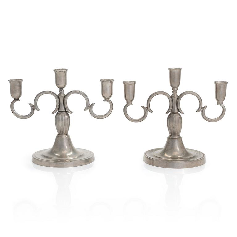 Paavo Tynell, Two 1920/1930s candelabras for Taito.