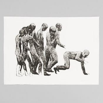 MARJATTA NUOREVA, graphic portfolio, mezzotint and drypoint 12 pcs, signed, numbered.