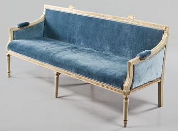 SOFFA, gustaviansk, omkring 1800.
