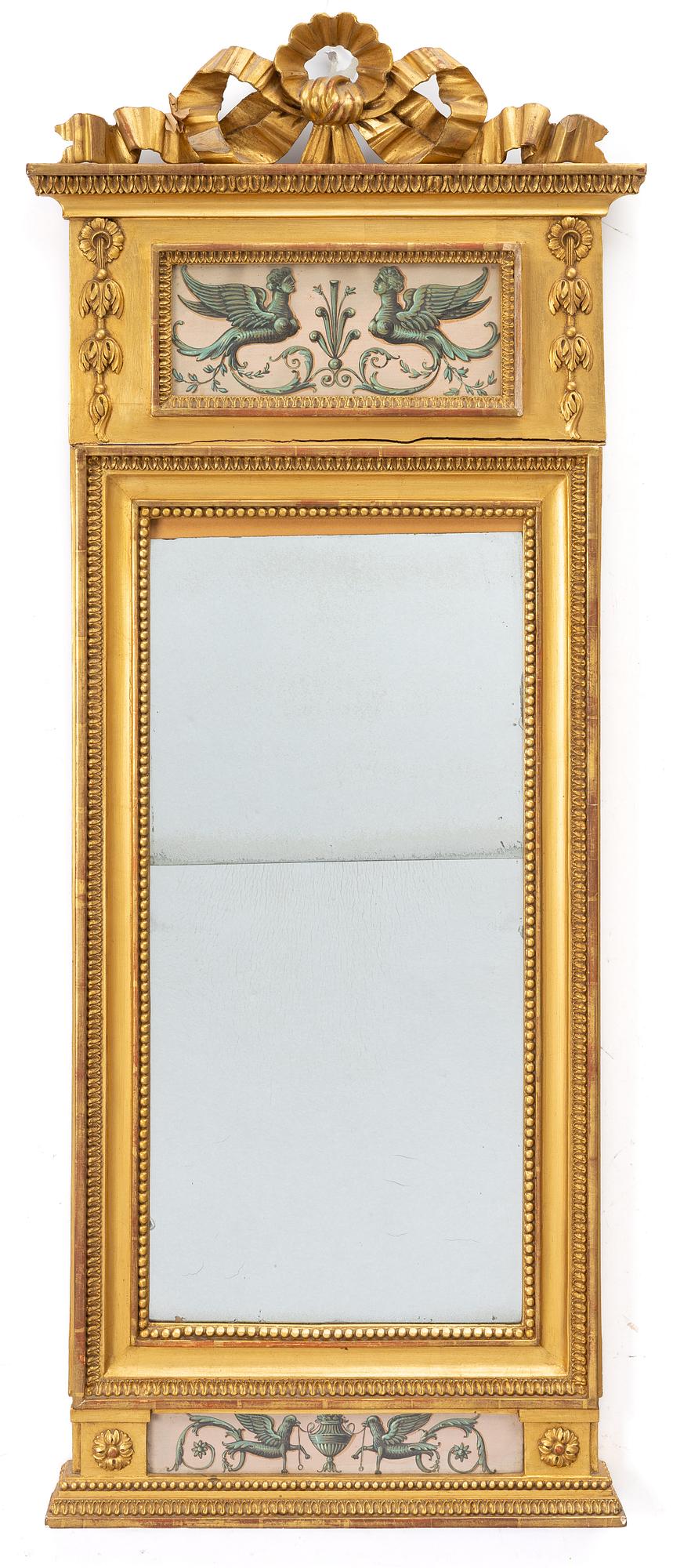 Late Gustavian mirror by Carl Gustaf Fyrwald (master in Stockholm 1776–1825).