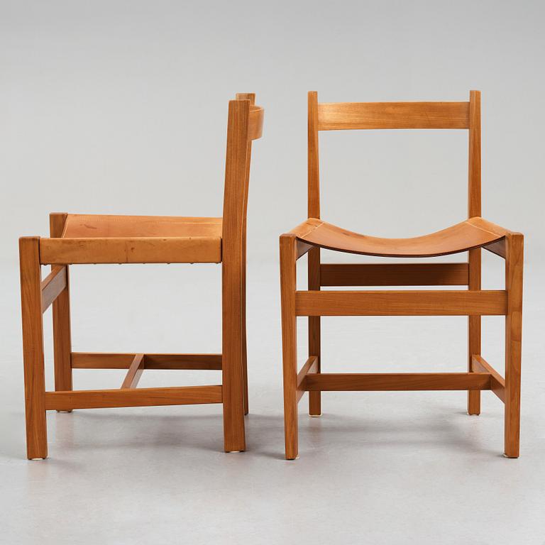 John Kandell, stolar, 4 st, sannolikt utförda av Torsten Schollin år 1955.