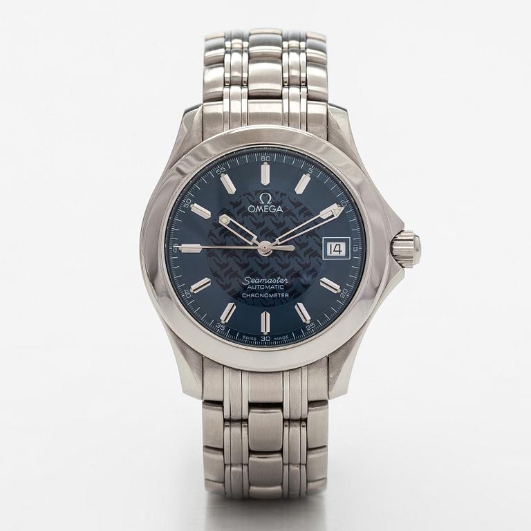Omega Seamaster, Jaques Mayol limited edition / Dolphin, 36 mm, steel, automatic, sapphire crystal.