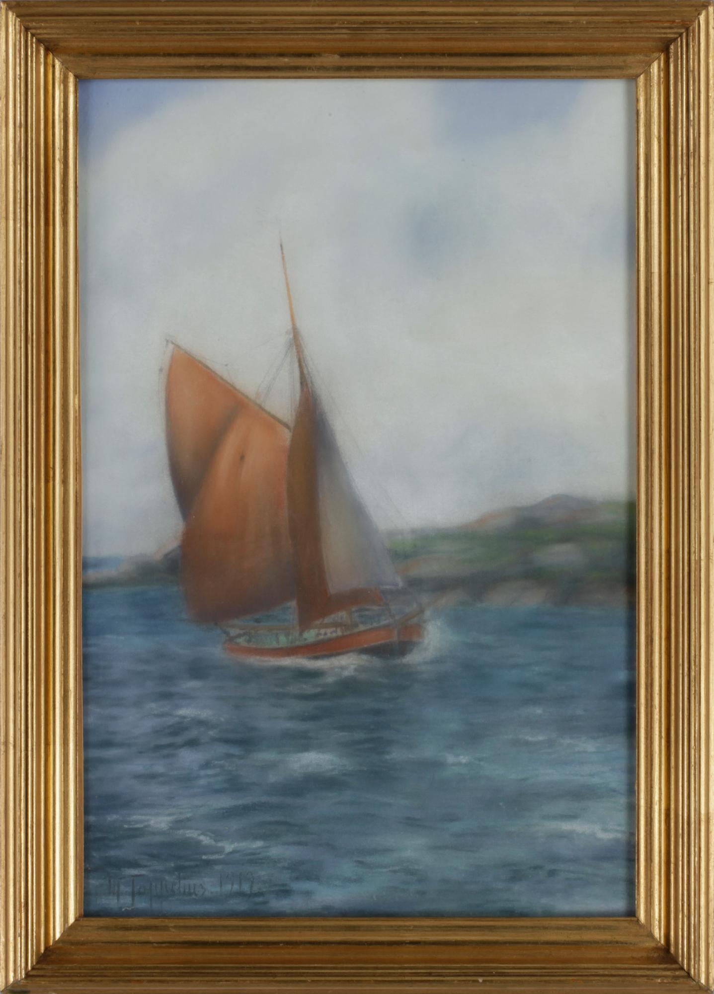 WOLDEMAR TOPPELIUS, pastell, sign o dat 1919.