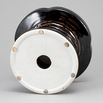 BRITT-LOUISE SUNDELL, BRITT-LOUISE SUNDELL, a stoneware candlestick, Gustavsberg studio.