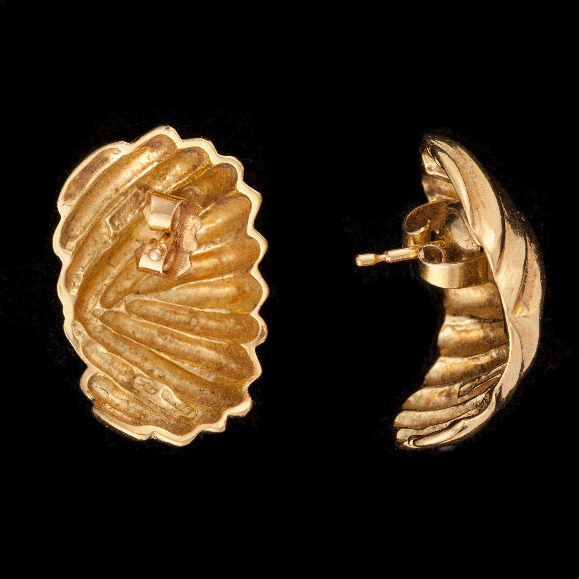 ÖRHÄNGEN, 14K guld. Vikt ca 7,7 g.