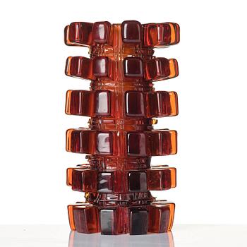Mårten Medbo, a unique "Tappvas" glass vase, Ajeto Glassworks, Nový Bor, Czech Republic, 2009.