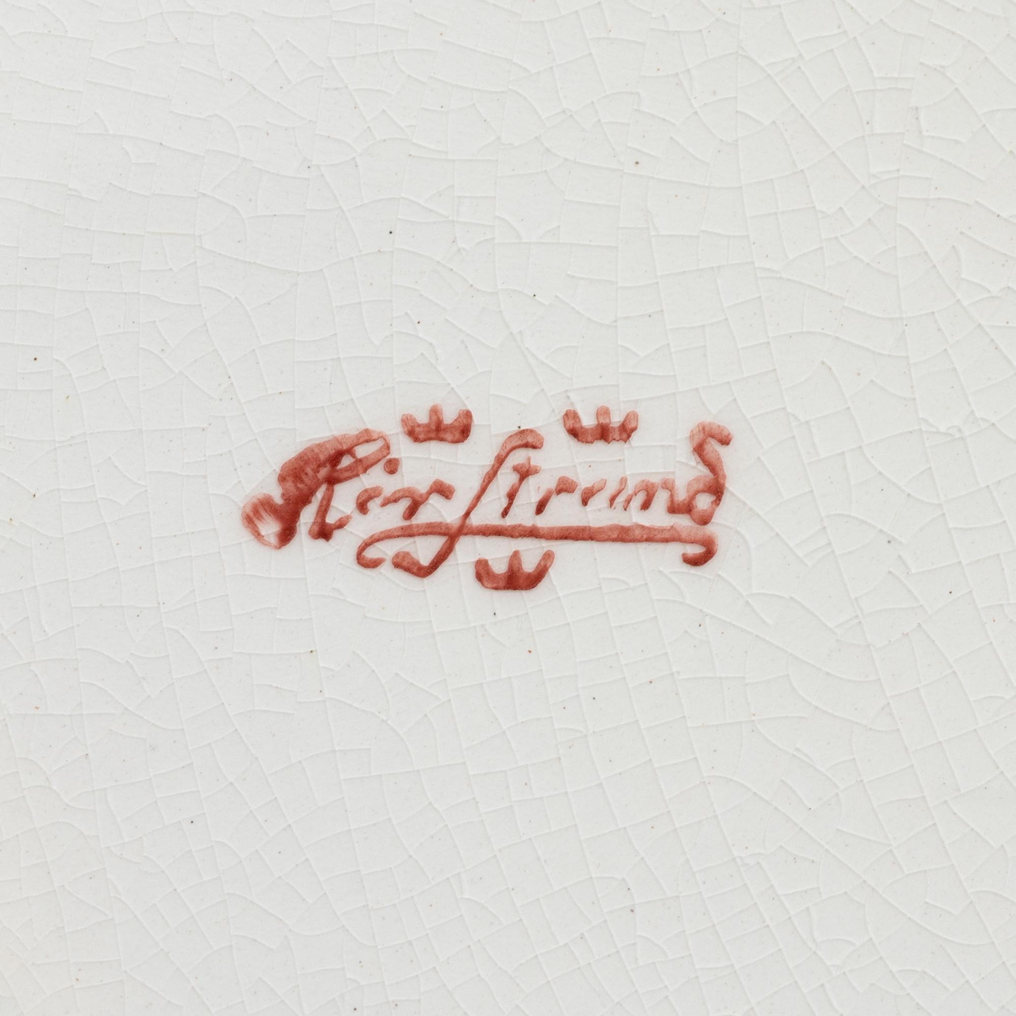 An eleven-piece crayfish service, Rörstrand, early 20th century.