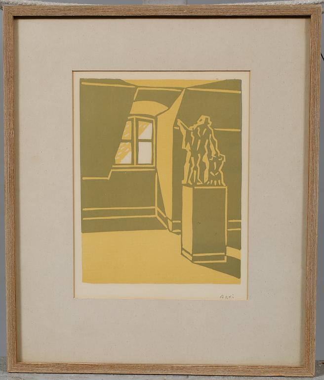 BENGT ARKÖ, färglitografi, signerad.