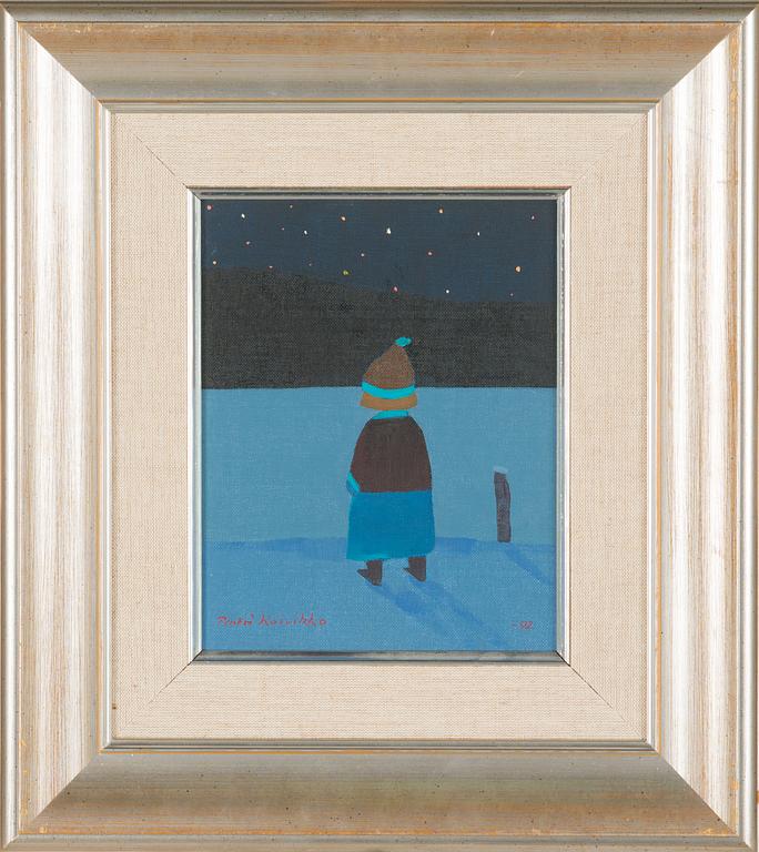 Pentti Koivikko, oil on board, signed and dated -92.