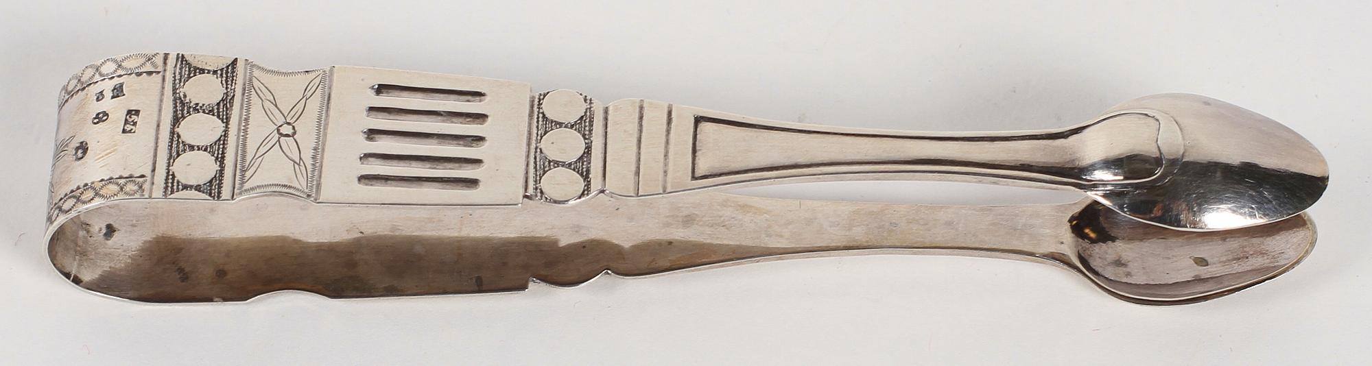 SOCKERTÅNG, silver, gustaviansk, Jöns Granbom Stockholm 1788.