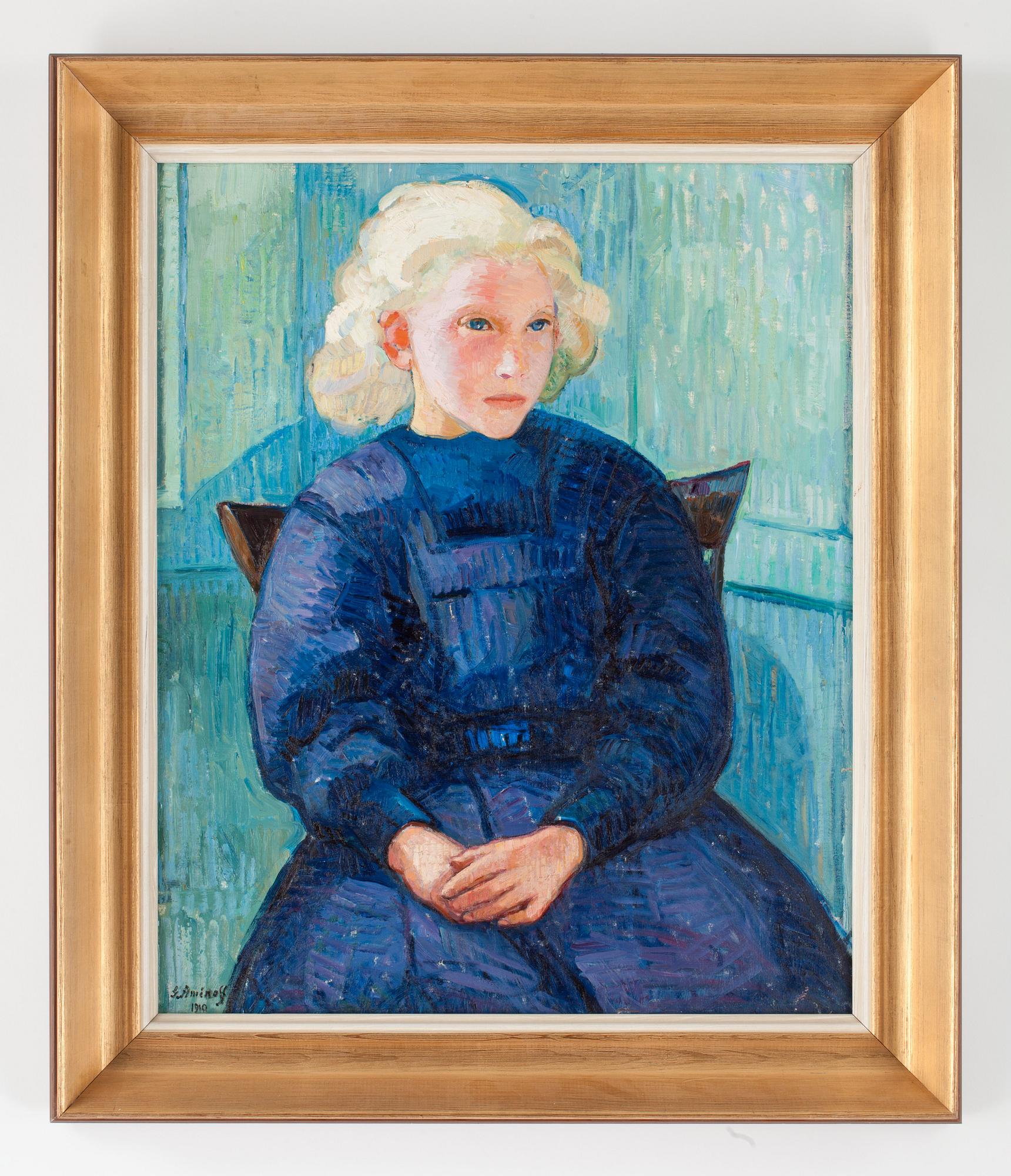 Gregori Aminoff, Portrait of a young girl.