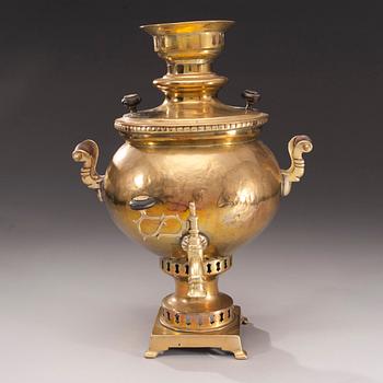 SAMOVAR, mässing, Ryssland 1800-tal.