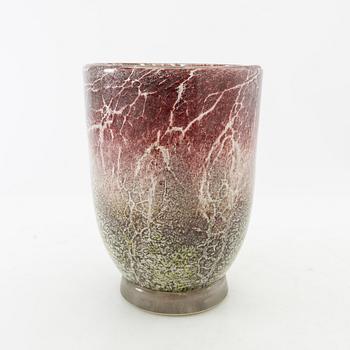 Table lamp and vase, Ikora, WMF (Württembergische Metallwarenfabrik), Germany, mid 20th century.