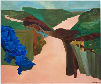 Eva Wolgers, oil on canvas, signed and dated -91.