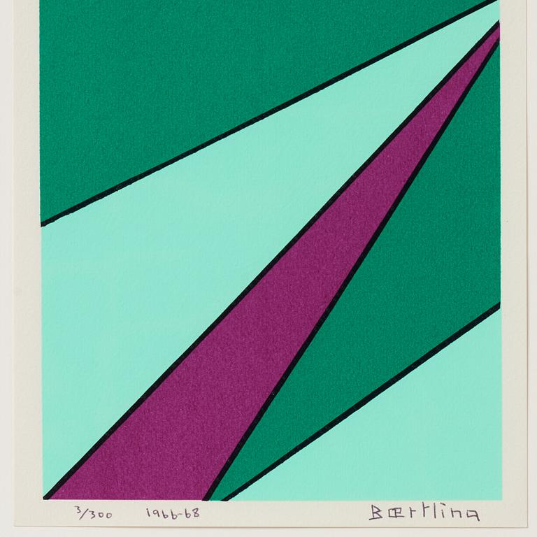 Olle Baertling, silkscreen in colours, 1966-68, signed 3/300.
