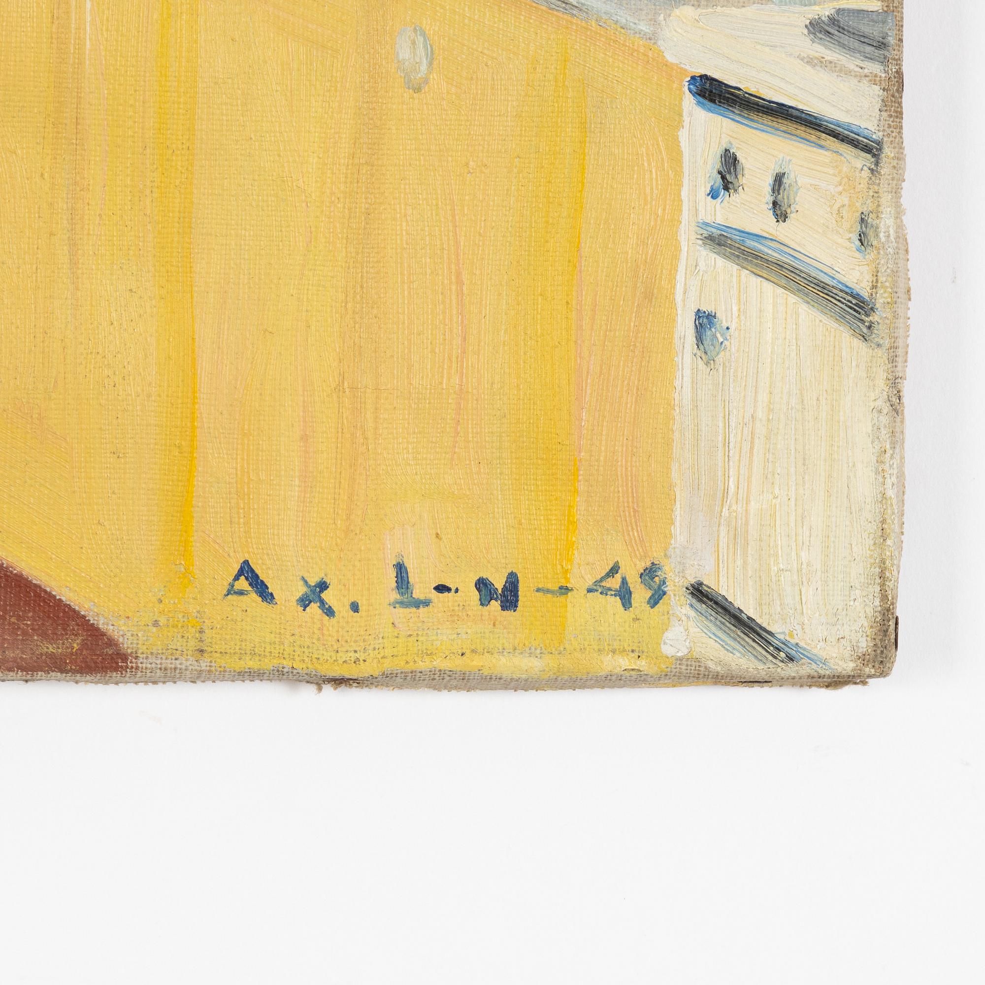 Axel Larsson, I köket.