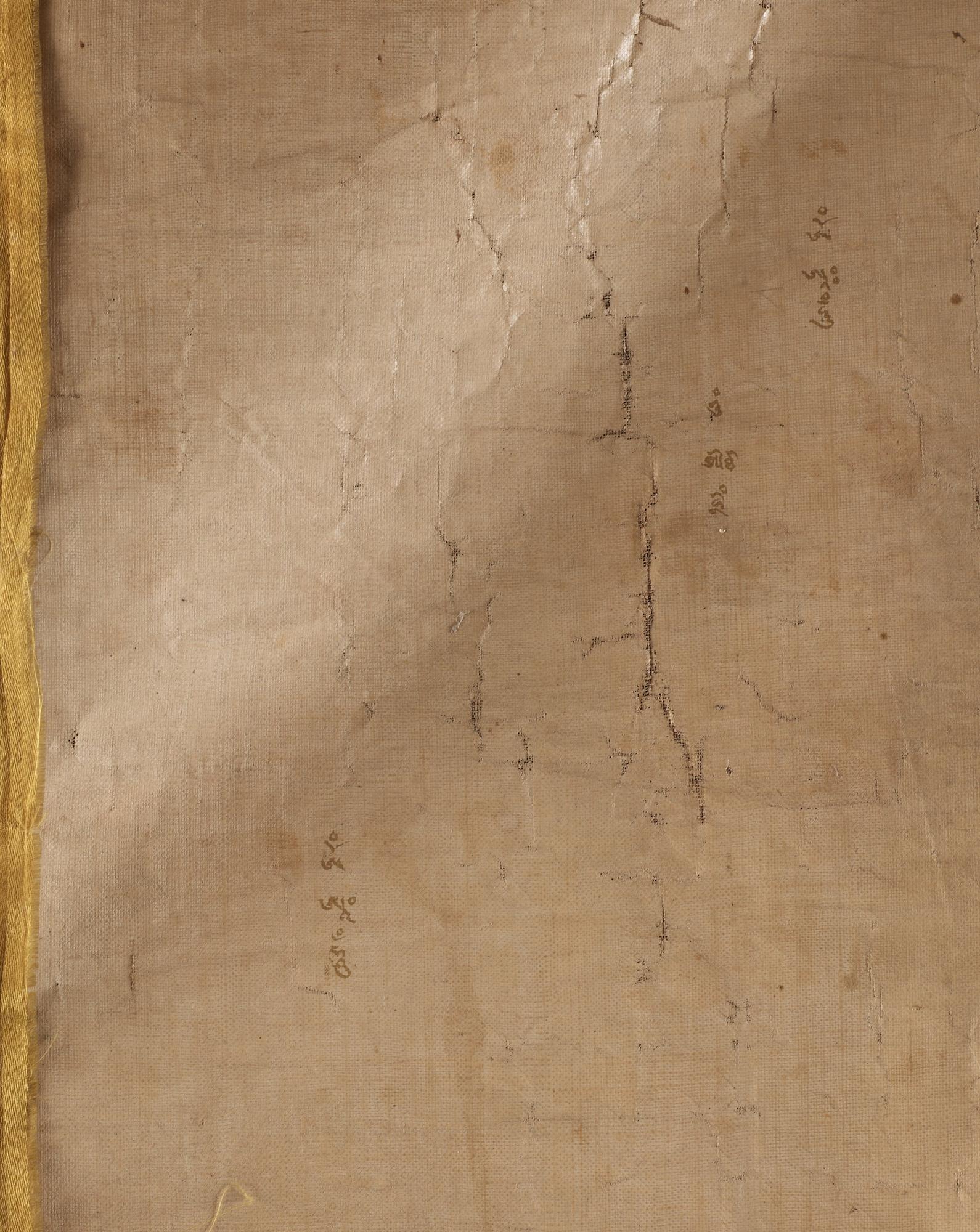 THANGKA. Tibet, troligen 1800-tal. Shakyamuni med lärjeungar och lamor.