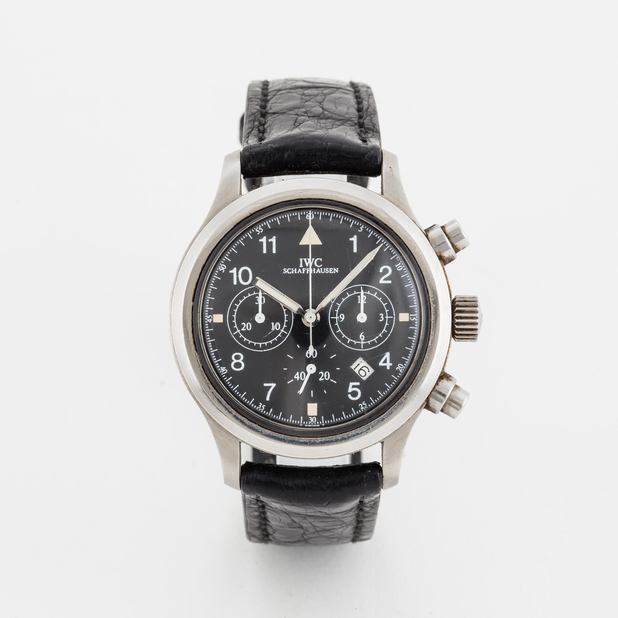 IWC, Pilots Flieger Chronograph, wristwatch, 36 mm.