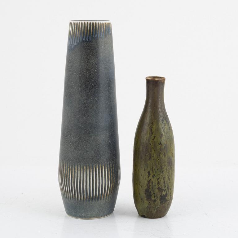 Carl-Harry Stålhane, two vases, Rörstrand, mid-20th century.