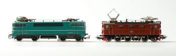 ELLOK, 2 st, Märklin, 3038/BB9223 samt 3030/SJ884, H0.