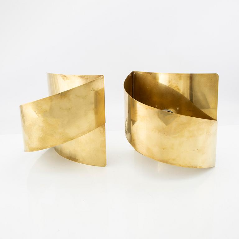 Peter Celsing, wall lamps, 2 pcs, "Band", Fagerhult and Falkenberg lighting.