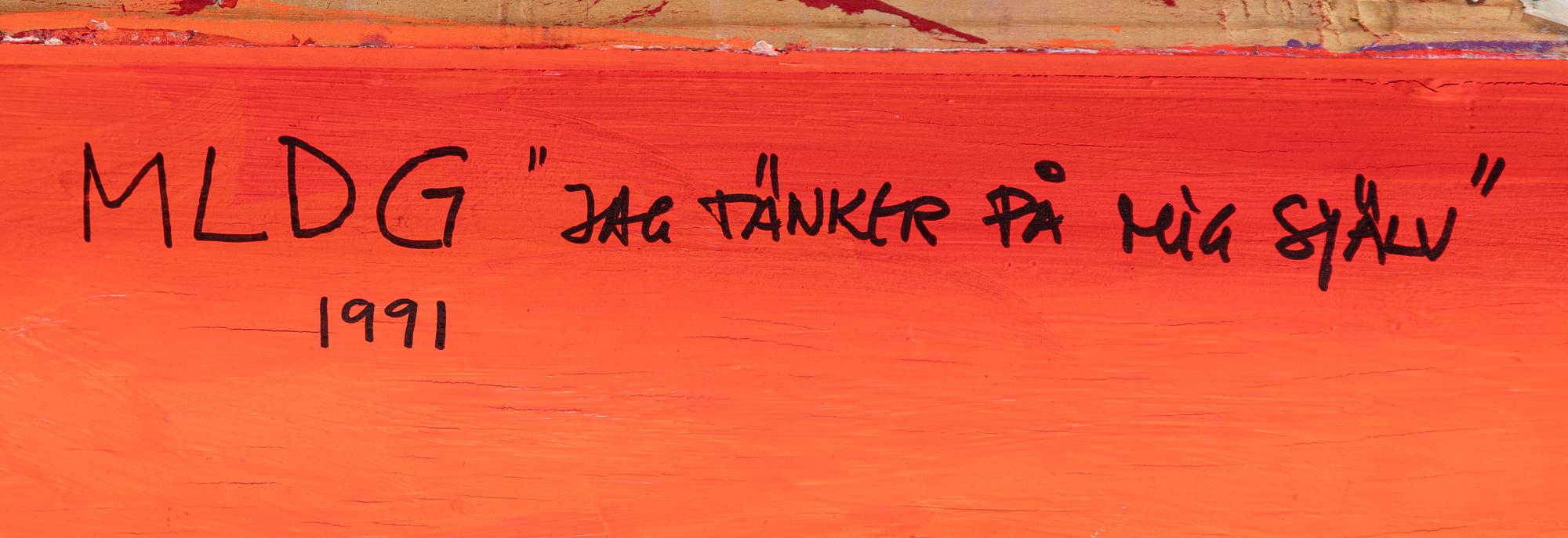 Marianne Lindberg De Geer, "Jag tänker på mig själv".