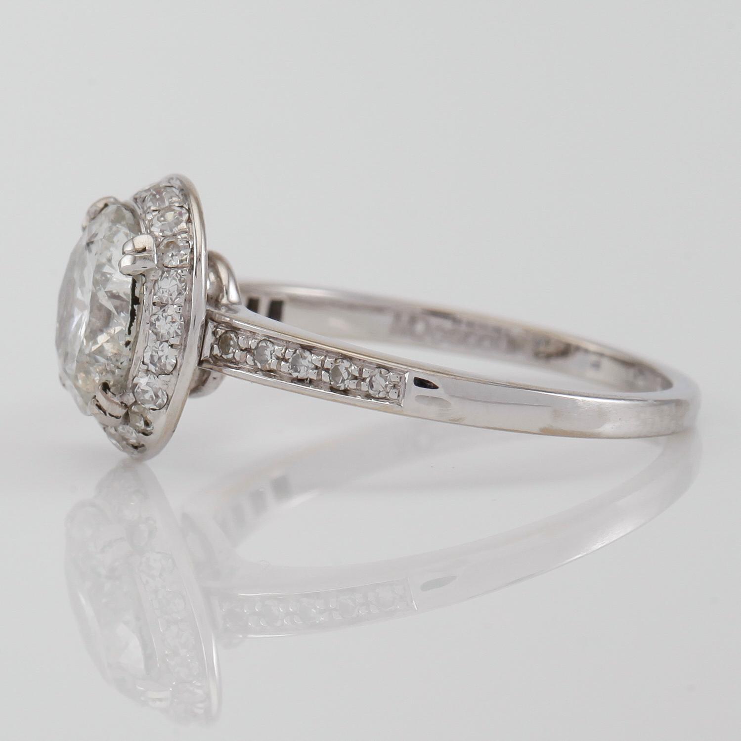 RING, 18K vitguld och diamanter tot ca 1.55 ct.