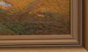 OLOF WALFRID NILSSON (SVERIGE), oljemålning.