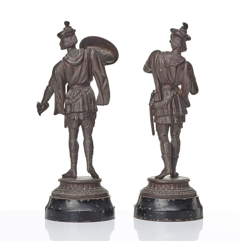 BORDSFIGURER, ett par, 1800-talets slut.