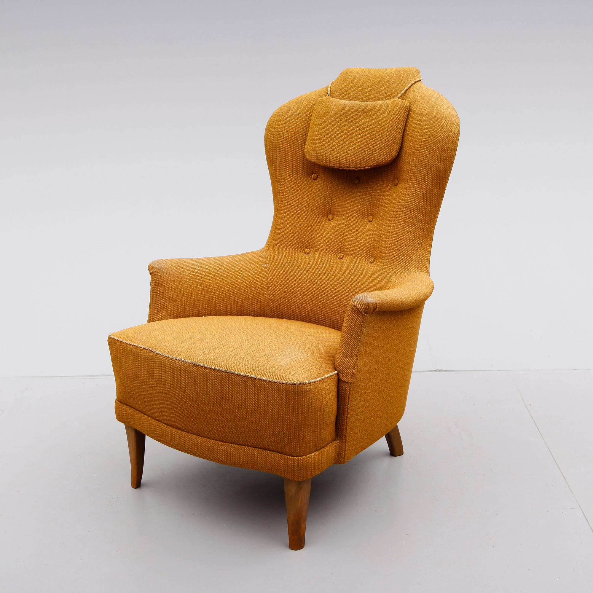 FÅTÖLJ, "Farmor", Carl Malmsten, 1900-talets andra hälft.