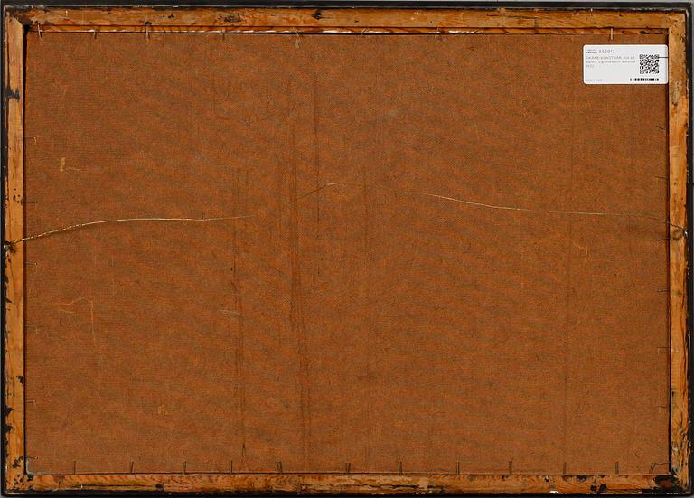 OKÄND KONSTNÄR, olja på pannå, signerad och daterad 1932.