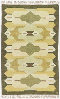Ingegerd Silow, rug, flat weave, signed IS, approx. 300 x 190 cm.