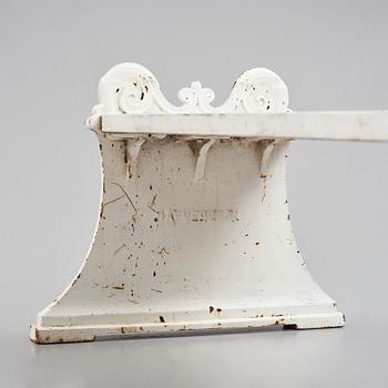 Folke Bensow, 'Parkbänk Nr 1', a Swedish Grace cast iron white lacquered bench n:r 1, Näfveqvarn's Bruk, Sweden.