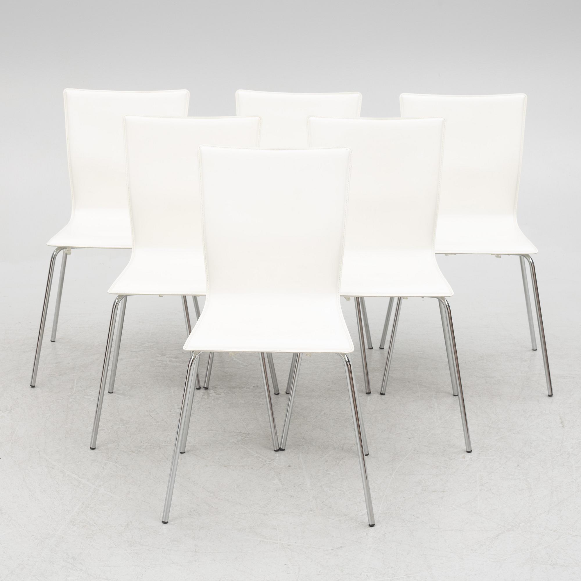 Six chairs, DomItalia, 21st century.