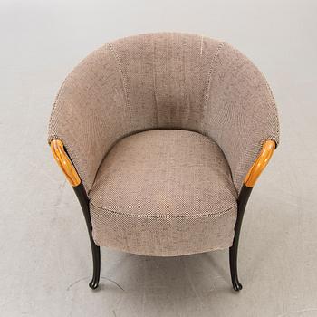 An Umberto Asagno Porgetti easy chair for Giorgetti Italy 1980s.