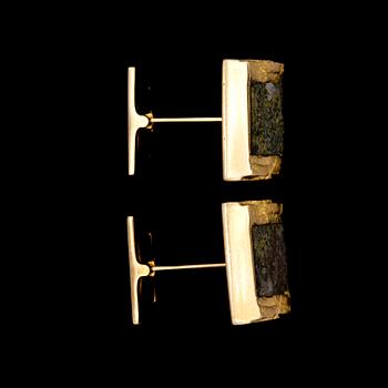 A pair of Lapponia guld and labradorite cufflinks.