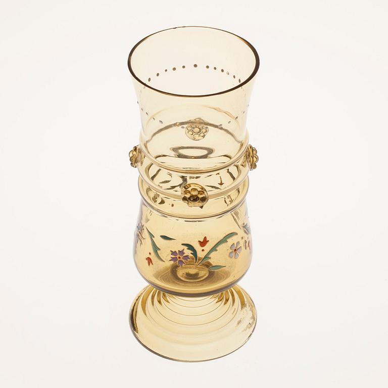 BÄGARE, glas, historismus, Tyskland, sekelskiftet 1800/1900.