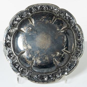 Tray, silver, Swedish import mark, first half of the 20th century.
