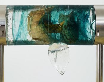 A Kjell Engman glass part sculpture group, Kosta Boda, Sweden 1997.