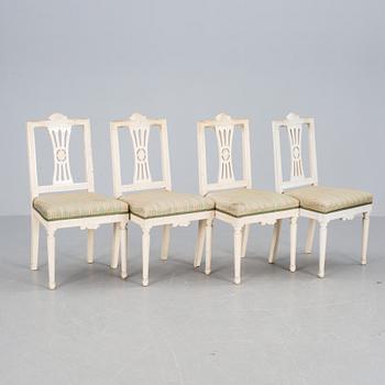 STOLAR, 4 st, sengustaviansk stil, Lindome. 1900-talets första hälft.