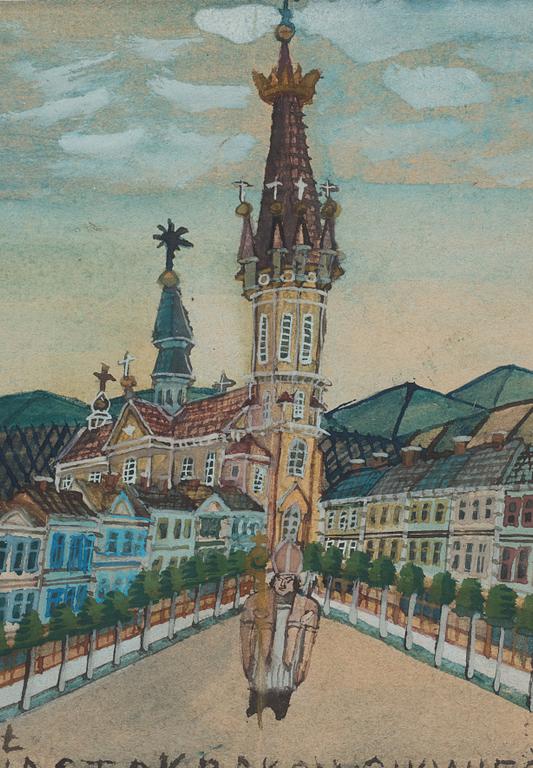 Nikifor Krynicki, Stadsbild.