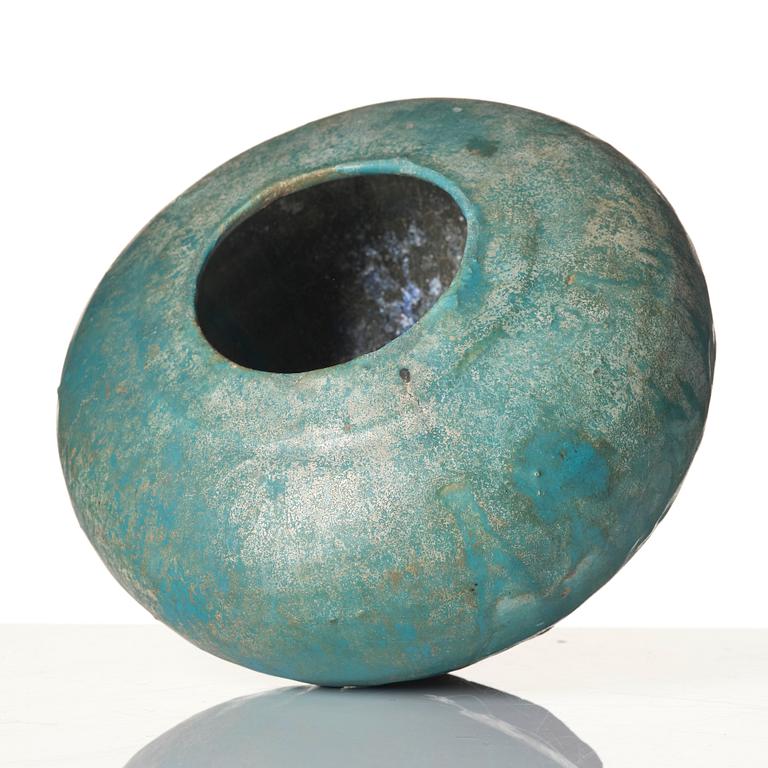 A Kashan pottery jar.