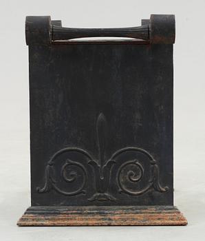 A Folke Bensow cast iron stool, model 'Taburett Nr 1', Näfveqvarn, Sweden circa 1925.