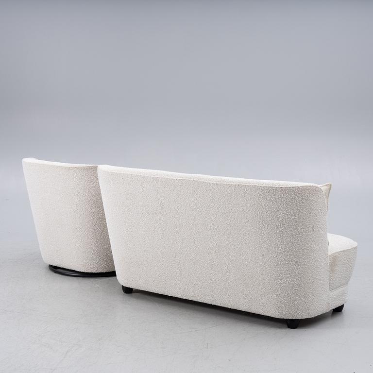 A contemporary sofa and armchair, Boom Interior.