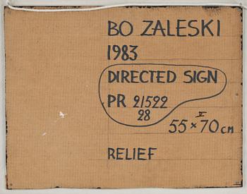 BO ZALESKI, träobjekt, sign o dat 1983.