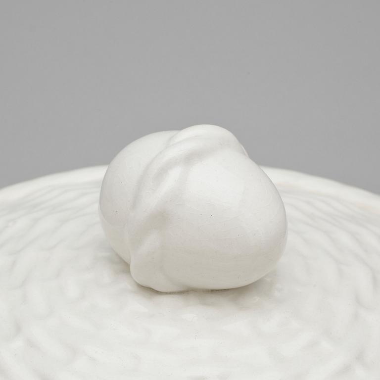 ÄGGTERRIN, flintgods, Rörstrand, 1900-talets början.