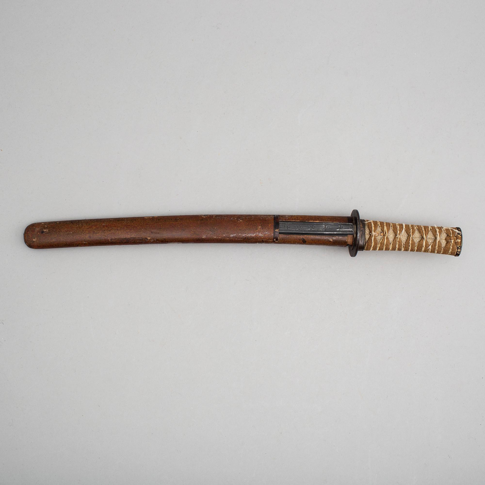 A Japanese 19th century wakizashi.