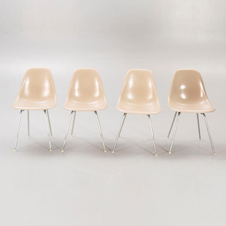 Charles and Ray Eames, chairs, 4 pcs, "DSX", Herman Miller, second half of the 20th century.