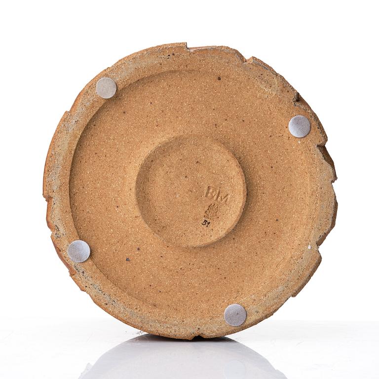 Erik Magnussen, attributed to, a stoneware vase, Bing & Grøndahl, Denmark early 1960s.